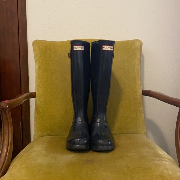 Hunter Shoes - Navy Hunter Boots